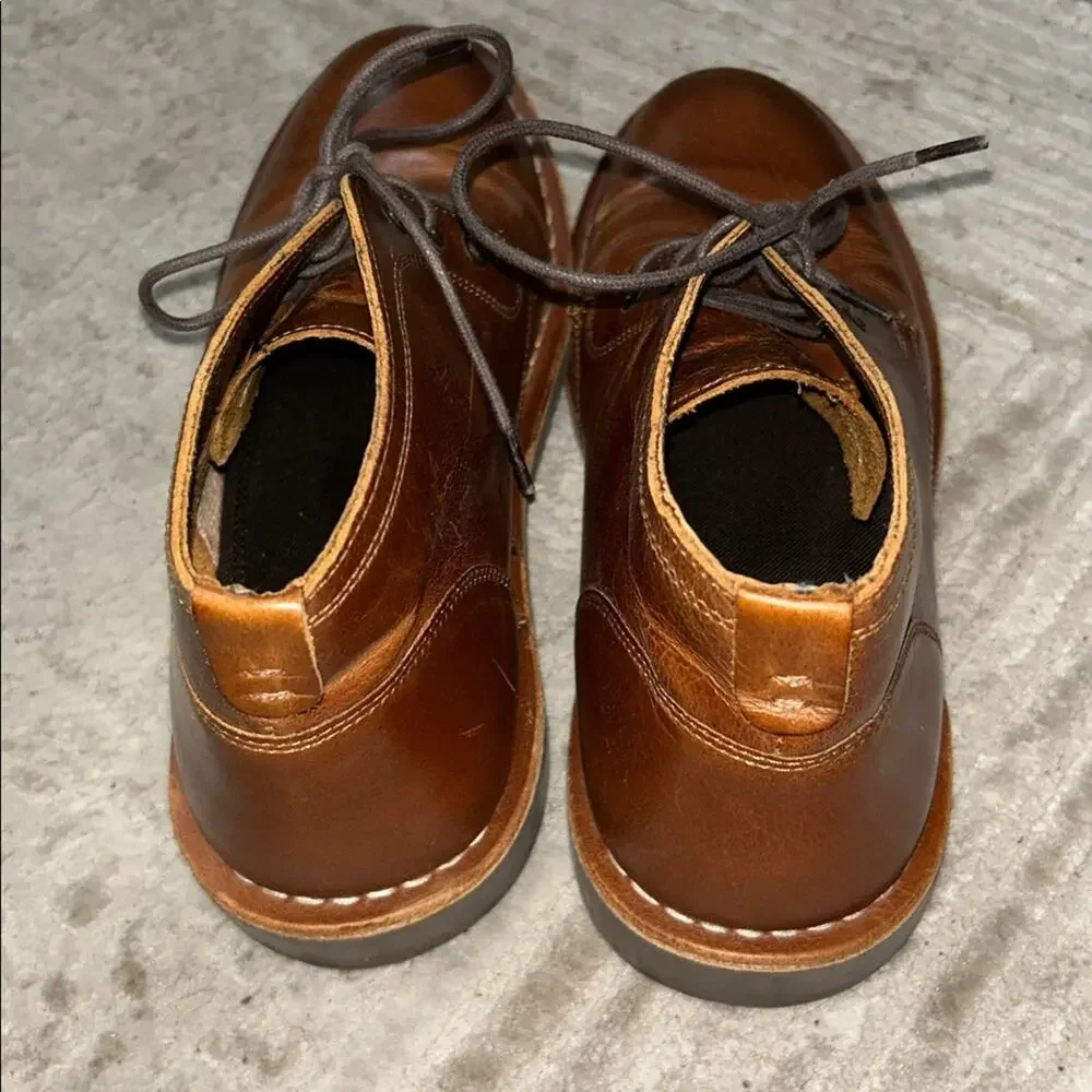 Crown Vintage Brown Leather Chukka Boots Lace Up Casual Dress Boots Men’s Size 9